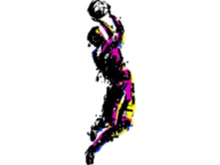 Sticker Custom Preview Image #118956 Sports Basketball Player Abstract1
