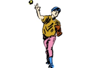 Sticker Custom Preview Image #119189 Sports Brush Stroke Baseball Pitcher1