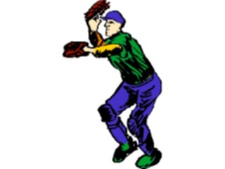 Sticker Custom Preview Image #119193 Sports Brush Stroke Baseball Player1