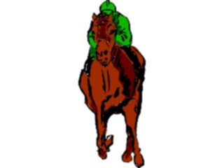 Sticker Custom Preview Image #119201 Sports Brush Stroke Equestrian Racing2