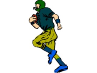 Sticker Custom Preview Image #119204 Sports Brush Stroke Football Player1