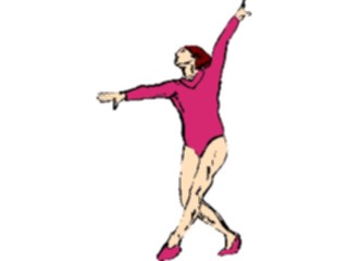 Sticker Custom Preview Image #119211 Sports Brush Stroke Gymnast4