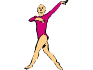 Sticker Custom Preview Image #119213 Sports Brush Stroke Gymnast6