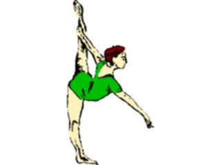 Sticker Custom Preview Image #119215 Sports Brush Stroke Gymnast8