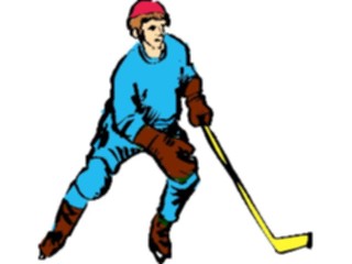 Sticker Custom Preview Image #119219 Sports Brush Stroke Ice Hockey4