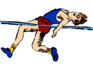 Sticker Custom Preview Image #119232 Sports Brush Stroke T F High Jump