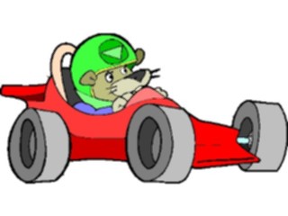 Sticker Custom Preview Image #119290 Sports Cartoons Auto Racing Mouse