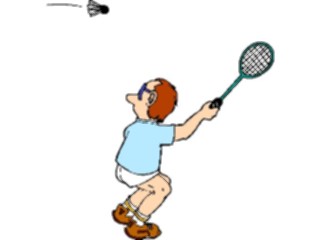 Sticker Custom Preview Image #119292 Sports Cartoons Badminton02