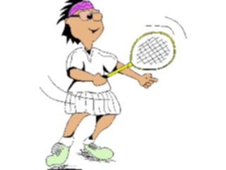 Sticker Custom Preview Image #119295 Sports Cartoons Badminton05