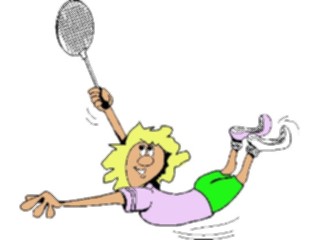 Sticker Custom Preview Image #119296 Sports Cartoons Badminton06