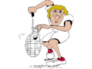 Sticker Custom Preview Image #119297 Sports Cartoons Badminton07