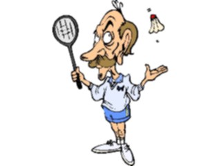 Sticker Custom Preview Image #119302 Sports Cartoons Badminton12