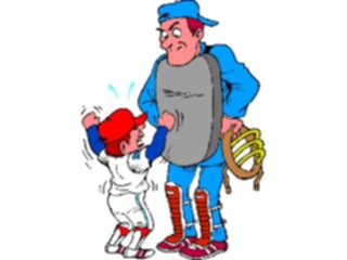 Sticker Custom Preview Image #119304 Sports Cartoons Baseball Argument