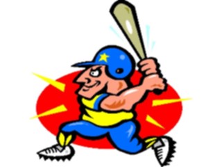 Sticker Custom Preview Image #119333 Sports Cartoons Baseball Batter06