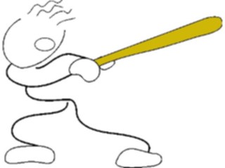 Sticker Custom Preview Image #119342 Sports Cartoons Baseball Batter15