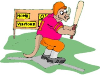 Sticker Custom Preview Image #119379 Sports Cartoons Baseball Dinosaur2