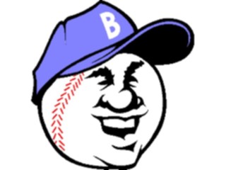 Sticker Custom Preview Image #119390 Sports Cartoons Baseball Face