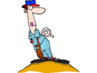 Sticker Custom Preview Image #119407 Sports Cartoons Baseball Pitcher06