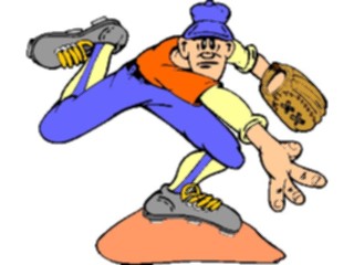 Sticker Custom Preview Image #119420 Sports Cartoons Baseball Pitcher19