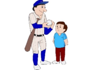 Sticker Custom Preview Image #119473 Sports Cartoons Baseball Player Fan