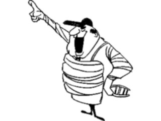 Sticker Custom Preview Image #119490 Sports Cartoons Baseball Umpire1