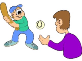 Sticker Custom Preview Image #119497 Sports Cartoons Baseballwith Dad