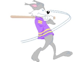 Sticker Custom Preview Image #119498 Sports Cartoons Baseball Wolf1