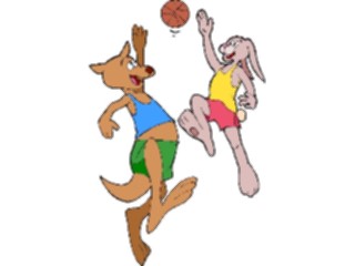 Sticker Custom Preview Image #119500 Sports Cartoons Basketball Animals