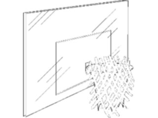 Sticker Custom Preview Image #119501 Sports Cartoons Basketball Backboard1