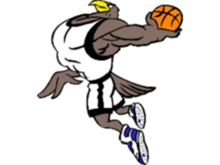 Sticker Custom Preview Image #119535 Sports Cartoons Basketball Eagle2