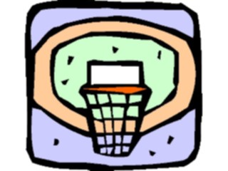 Sticker Custom Preview Image #119543 Sports Cartoons Basketball Hoop