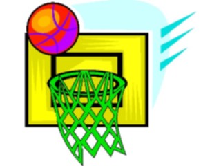 Sticker Custom Preview Image #119544 Sports Cartoons Basketball Hoop Ball