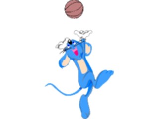 Sticker Custom Preview Image #119547 Sports Cartoons Basketball Mouse