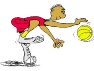 Sticker Custom Preview Image #119554 Sports Cartoons Basketball Player07