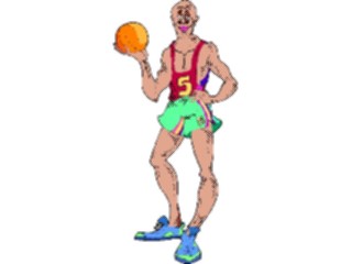 Sticker Custom Preview Image #119585 Sports Cartoons Basketball Player38