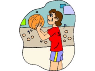 Sticker Custom Preview Image #119594 Sports Cartoons Basketball Player47
