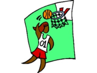 Sticker Custom Preview Image #119611 Sports Cartoons Basketball Player64