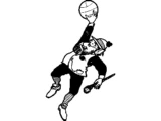 Sticker Custom Preview Image #119616 Sports Cartoons Basketball Player Irish