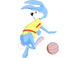 Sticker Custom Preview Image #119641 Sports Cartoons Basketball Rabbit3