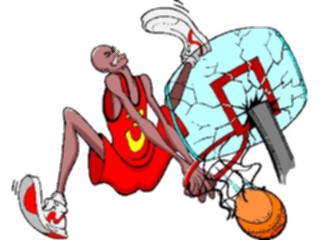 Sticker Custom Preview Image #119647 Sports Cartoons Basketball Slam Dunk1