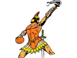 Sticker Custom Preview Image #119649 Sports Cartoons Basketball Trojan