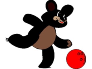 Sticker Custom Preview Image #119714 Sports Cartoons Bowler Bear