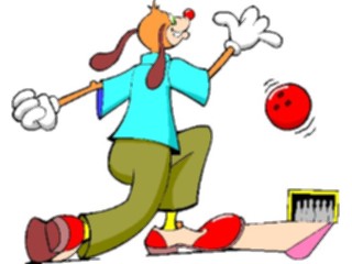 Sticker Custom Preview Image #119719 Sports Cartoons Bowler Dog1