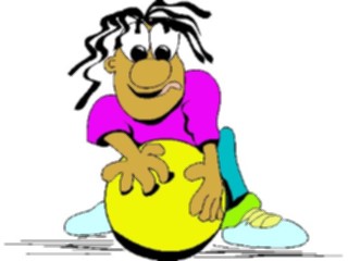 Sticker Custom Preview Image #119721 Sports Cartoons Bowler Kid1