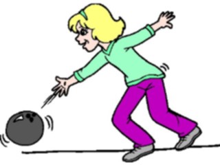 Sticker Custom Preview Image #119722 Sports Cartoons Bowler Kid2