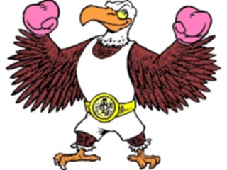 Sticker Custom Preview Image #119799 Sports Cartoons Boxer Eagle