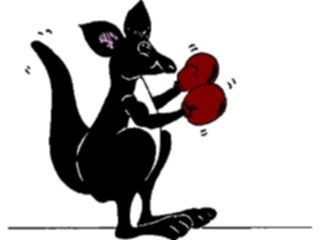 Sticker Custom Preview Image #119802 Sports Cartoons Boxer Kangaroo2