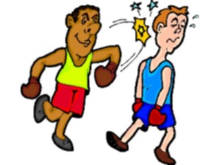 Sticker Custom Preview Image #119803 Sports Cartoons Boxer Knock Out1