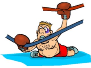 Sticker Custom Preview Image #119805 Sports Cartoons Boxer Knock Out3