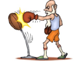 Sticker Custom Preview Image #119808 Sports Cartoons Boxer Training(2)